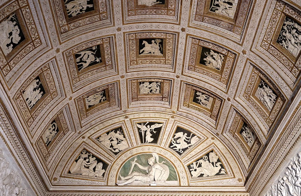  8-Camera degli Stucchi, Palazzo del Tè-2-con G.Battista Mantovano- Mantova 